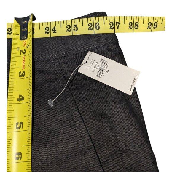 Old Navy Womens Black High-Rise Bermuda Shorts Size 28 With Adjustable Waist & B - Picture 4 of 10